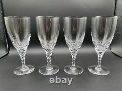 Set of 4 ORREFORS Crystal Carina Red Wine /Water Goblet Glasses, 7 1/4'', MINT