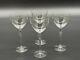 Set of (4) Orrefors Sweden ERIKA CLEAR 7.75 Claret Wine Glasses