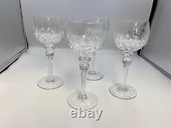 Set of 4 Rogaska Crystal GALLIA Hock Wine Glasses