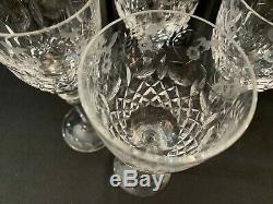 Set of 4 Rogaska GALLIA Yugoslavian Crystal Wine Glasses 7 5/8 Tall