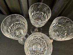 Set of 4 Rogaska GALLIA Yugoslavian Crystal Wine Glasses 7 5/8 Tall