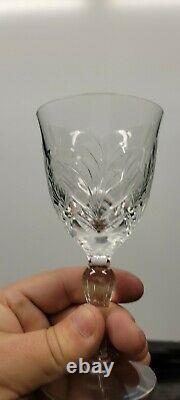 Set of 4 Stuart crystal wine glasses vintage high quality made in England