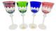 Set of 4 Studio Crafted NACHTMANN ROMER Crystal Multicolor Wine Glasses