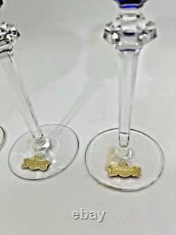 Set of 4 Studio Crafted NACHTMANN ROMER Crystal Multicolor Wine Glasses