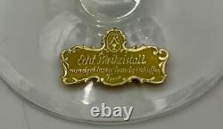 Set of 4 Studio Crafted NACHTMANN ROMER Crystal Multicolor Wine Glasses