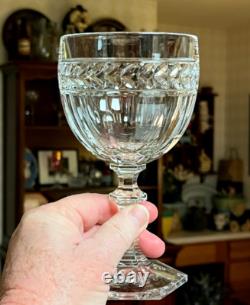 Set of 4 VILLEROY & BOCH MISS DESIREE 6.5 Clear Laurel Water Goblets Wine Glass