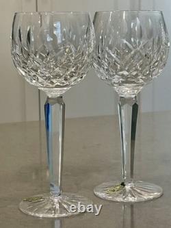 Set of 4 VTG Waterford Lismore Hock Balloon Wine Glasses 7 1/4 Discontinued