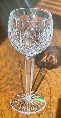 Set of 4 VTG Waterford Lismore Hock Balloon Wine Glasses 7 1/4 Discontinued