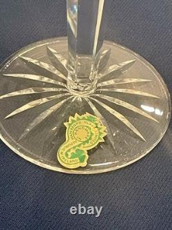 Set of 4 VTG Waterford Lismore Hock Balloon Wine Glasses 7 1/4 Discontinued