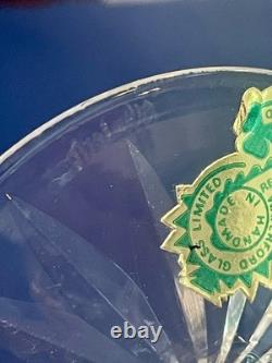 Set of 4 VTG Waterford Lismore Hock Balloon Wine Glasses 7 1/4 Discontinued