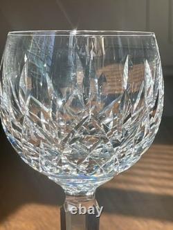 Set of 4 VTG Waterford Lismore Hock Balloon Wine Glasses 7 1/4 Discontinued