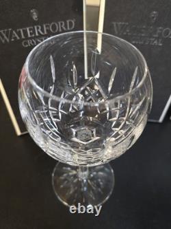 Set of 4 Vintage Waterford Lismore Hock Balloon Wine Glasses 7 1/4 Discontinued