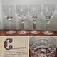 Set of 4 Vtg WATERFORD CRYSTAL Castletown 10 oz. Water/Wine Glasses 7.5 IRELAND