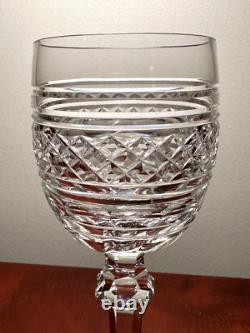 Set of 4 Vtg WATERFORD CRYSTAL Castletown 10 oz. Water/Wine Glasses 7.5 IRELAND