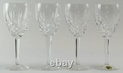 Set of 4 Waterford Araglin Claret Wine Glasses with Box 7 1/8 JT2