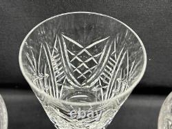 Set of 4 Waterford CLARE Crystal Claret Wine Glasses 5 7/8 Tall