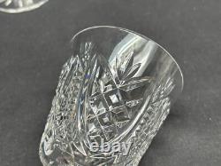 Set of 4 Waterford CLARE Crystal Claret Wine Glasses 5 7/8 Tall