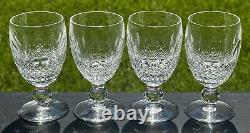 Set of 4 Waterford Colleen Short Stem Crystal Wine Glasses 4.5 4 oz