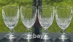 Set of 4 Waterford Colleen Short Stem Crystal Wine Glasses 4.5 4 oz