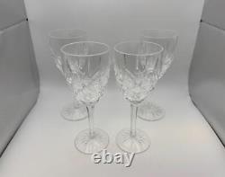 Set of 4 Waterford Crystal ARAGLIN 7 1/8 Wine Glasses