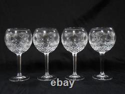 Set of 4 Waterford Crystal Balloon Wine Glasses 8 tall Millennium PROSPERITY