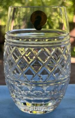 Set of 4 Waterford Crystal Castle Stemless Wine Glasses #1055243 NEW in Box