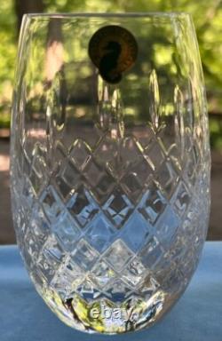 Set of 4 Waterford Crystal Castle Stemless Wine Glasses #1055243 NEW in Box