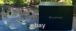 Set of 4 Waterford Crystal Castle Stemless Wine Glasses #1055243 NEW in Box
