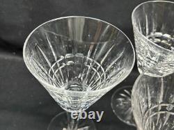 Set of 4 Waterford Crystal GLENMORE Claret Wine 6 1/2 Tall