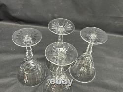 Set of 4 Waterford Crystal GLENMORE Claret Wine 6 1/2 Tall