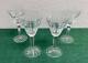 Set of 4 Waterford Crystal GLENMORE Claret Wine Glasses