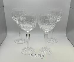 Set of 4 Waterford Crystal KYLEMORE Hock Wine Glasses