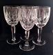 Set of 4 Waterford Crystal Kildare Claret Wine Glasses 6-1/2H