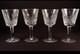 Set of 4 Waterford Crystal Lismore Claret Wine Glasses 5 7/8 Goblets Ireland