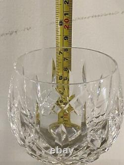Set of 4 Waterford Crystal Lismore Hock Wine Glasses Old Acid Mark (hbe) Balloon