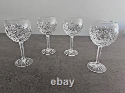 Set of 4 Waterford Crystal Pallas Claret 7.5 Balloon Wine Goblet Glass