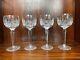 Set of (4) Waterford KYLEMORE Crystal Wine Hock Goblets Glasses