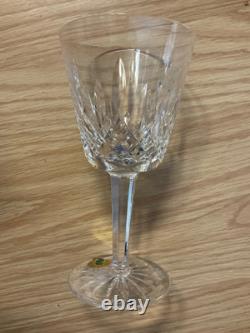 Set of 4 Waterford Lismore Claret Wine Glasses with Box Free Shipping