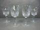 Set of 4 Waterford Lismore Pattern Water Wine Goblet Glasses 6 7/8 tall