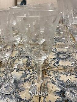 Set of 48 Lenox Crystal Castle Garden Water Wine Champagne Iced Tea Goblets NEW