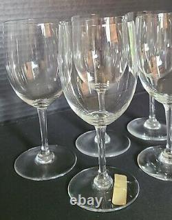 Set of 5 Baccarat Crystal Perfection Retired Elegant Water / Wine Glasses 6-5/8