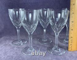 Set of 5 French Baccarat Crystal 5¼ Genova Sherry Wine Glasses