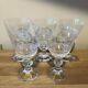 Set of 5 Val St Lambert Josephine Charlotte Large Water or Red Wine Goblets