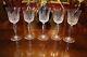 Set of 5 WEDGWOOD MAJESTY CRYSTAL WATER/WINE GLASSES 8-7/8 TALL