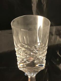 Set of 5 Waterford Crystal KENMARE Claret Wine Glasses Discontinued Pattern