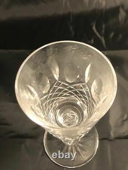 Set of 5 Waterford Crystal KENMARE Claret Wine Glasses Discontinued Pattern