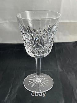 Set of 5 Waterford Crystal LISMORE Claret Wine Glasses