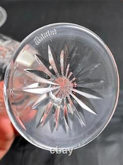 Set of 5 Waterford Crystal LISMORE Claret Wine Glasses