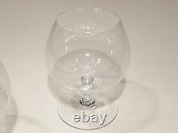 Set of 6 BACCARAT Crystal Brandy Snifter Cognac Wine Glasses France