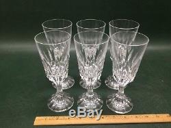 Set of 6 Baccarat D'Assas Cut Crystal Claret Wine Glasses 7